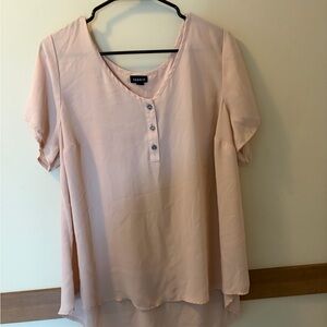 Torrid Soft Pink Button-Front Blouse